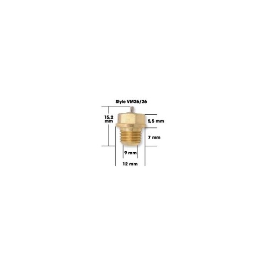 Pointeau et siege mikuni VM26/26 avec embout metallique